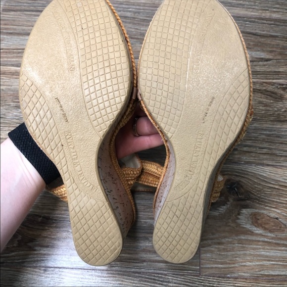 Stuart Weitzman nude neutral wedge Reins 6.5 - Picture 6 of 11